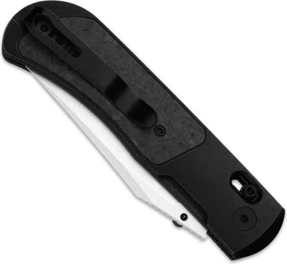 Titanium greep met carbon-inlay en deep carry-clip
