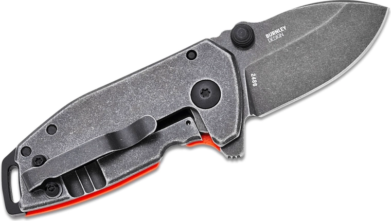 D2 blade with Black Stonewash finish