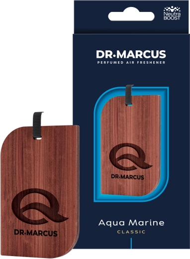 Dr Marcus Premium Wood Classic Aqua Marine luchtverfrisser voor in de auto