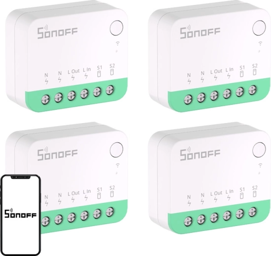 Sonoff MINIR4M (Extreme) smart switch with Matter, pack of 4