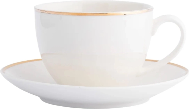 Bella Gold Line porcelain cup with saucer 270 ml