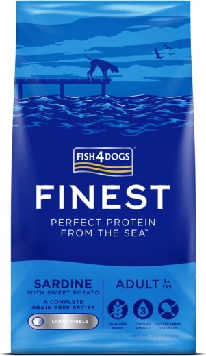Fish4Dogs Finest Sardine mit Süßkartoffeln für erwachsene Hunde 12 kg