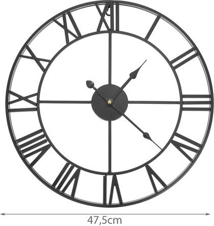 Grote diameter 47 cm voor uitstekende leesbaarheid
