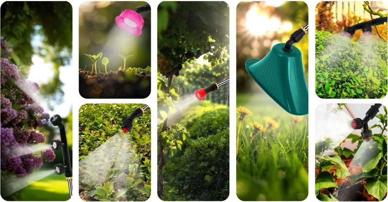 Wide coverage with 4-nozzle boom