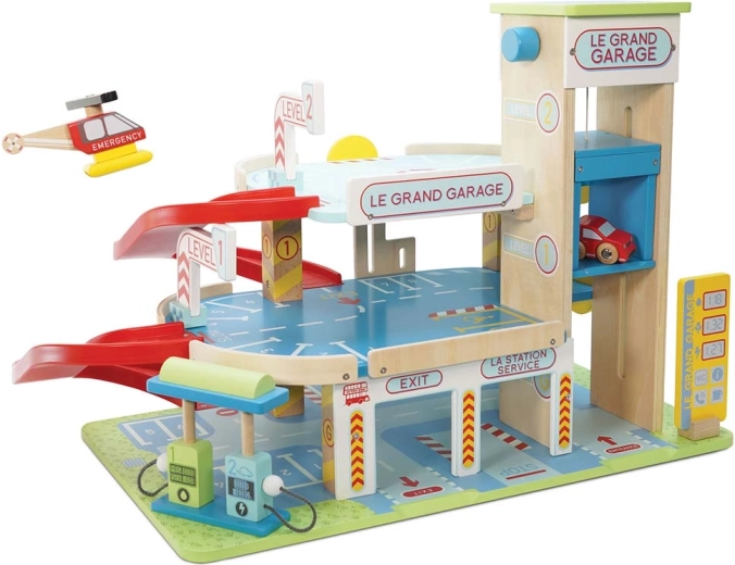Le Toy Van houten parkeergarage met meerdere verdiepingen Le Grand Garage
