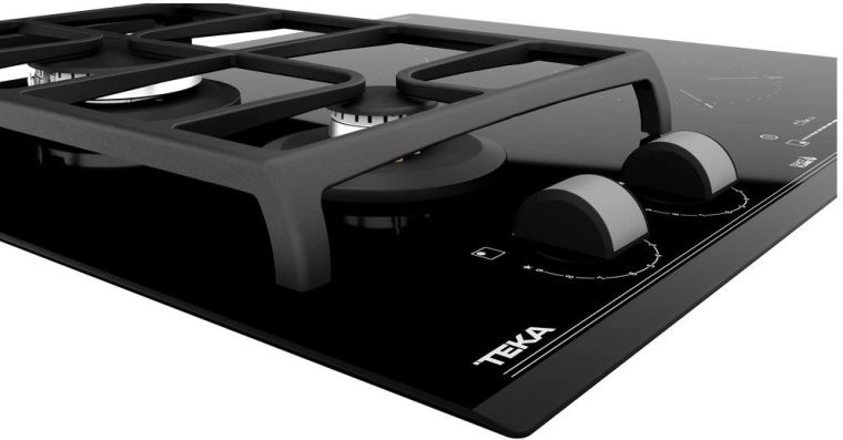 ExactFlame and cast-iron grates for stable cooking