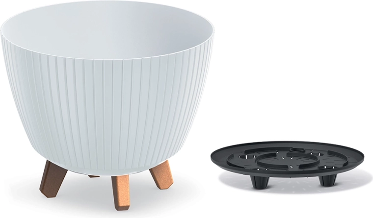 Lamia flower pot 23.2 cm white
