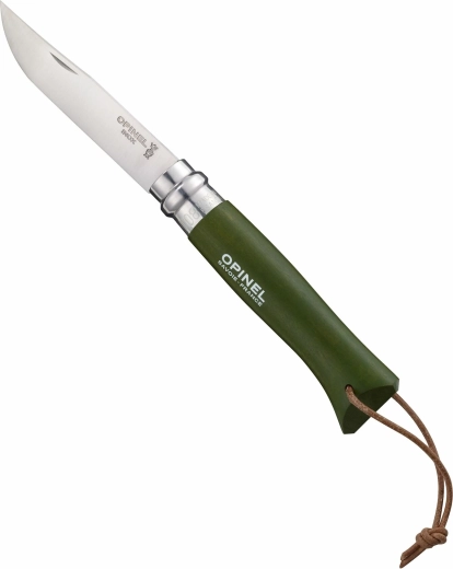 Opinel N°08 Trekking khaki zakmes 8,5 cm, beukenhout