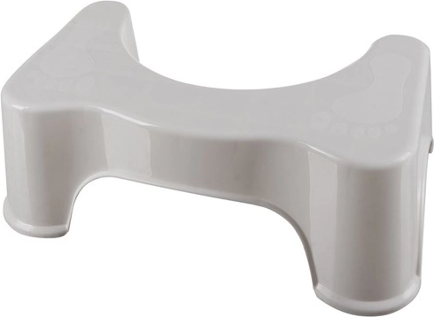 Ergonomische houding voor comfortabeler toiletgebruik