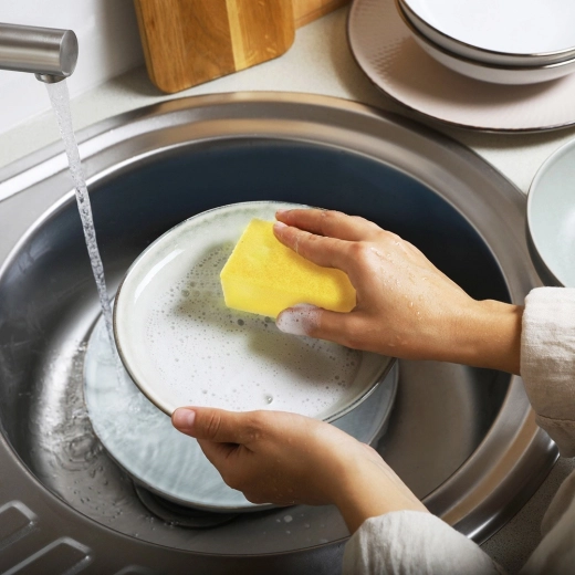 Hoge absorptie en minder afwasmiddel