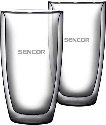 Ensemble de verres thermiques Sencor pour café latte, 380 ml