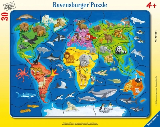 Ravensburger World Map of Animals Puzzle