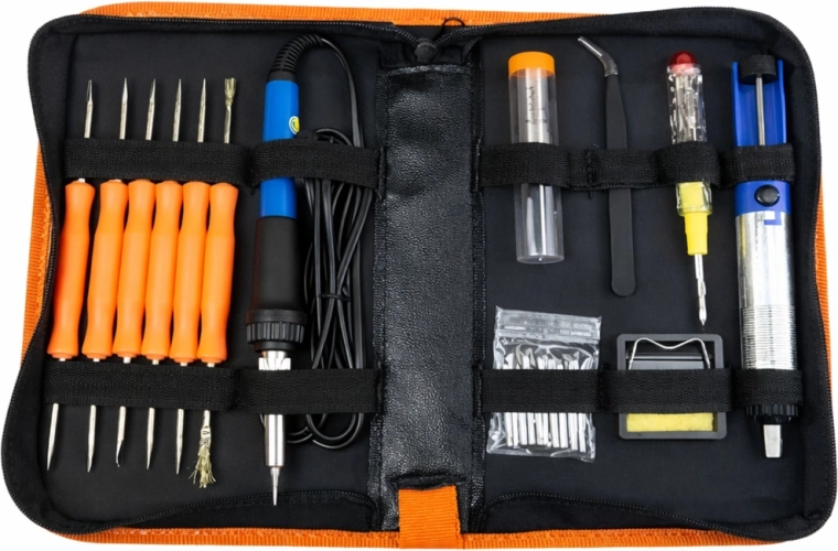 Complete 19-delige set in etui