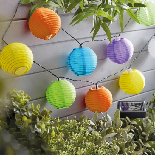 Kleurrijke lampionnen met ledlicht