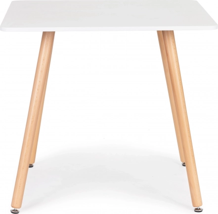 Table de cuisine carrée en bois moderne 80x80 cm