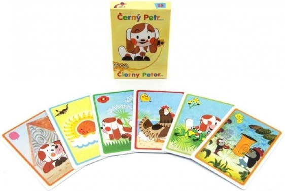 Schwarzer Peter Welpe Gesellschaftsspiel – Karten in Papierbox