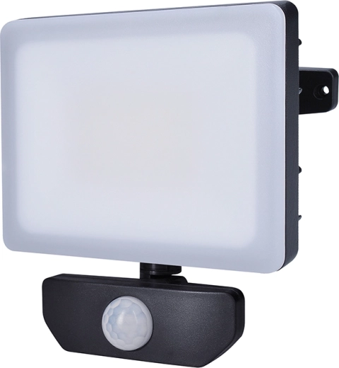Solight Quick LED-schijnwerper met bewegingssensor 30 W, 2550 lm, 4000 K, IP44, zwart
