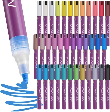 Maaleo acrylmarkers set 36 kleuren