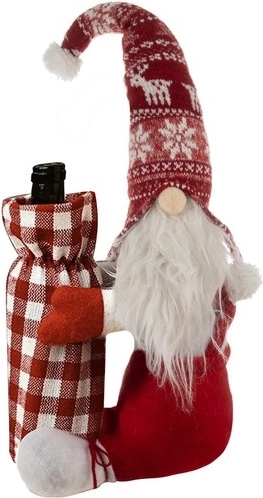 Ruhhy Christmas Gnome with Bottle Cover