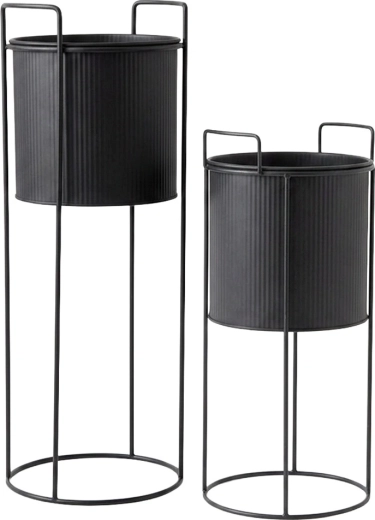 Removable ribbed planters