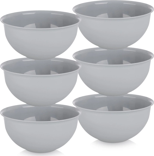 Kunststoffschalen Sandy 13 cm, 500 ml, grau, Set 6 Stk.