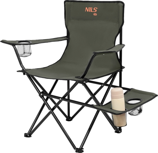 Tablette latérale et trois porte-gobelets à portée de main