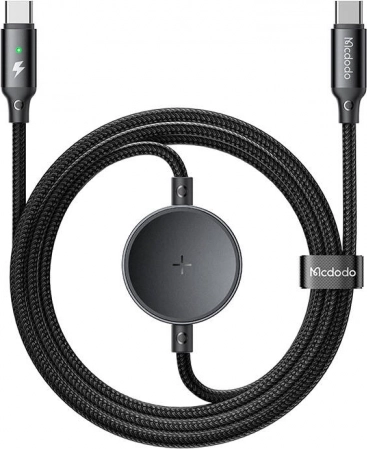 2-in-1 USB-C oplaadkabel + draadloze oplader voor Samsung Watch