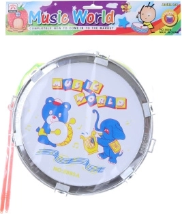 Plastic drum with animals for children