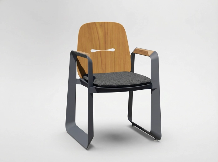 Aluminium tuinstoel THOMPSON grijs