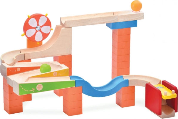 Wooden Ball Track Wonder Trix Track: Luminous and Rolling