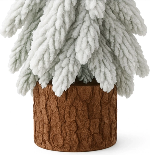 Natürlicher Holzsockel für Stabilität