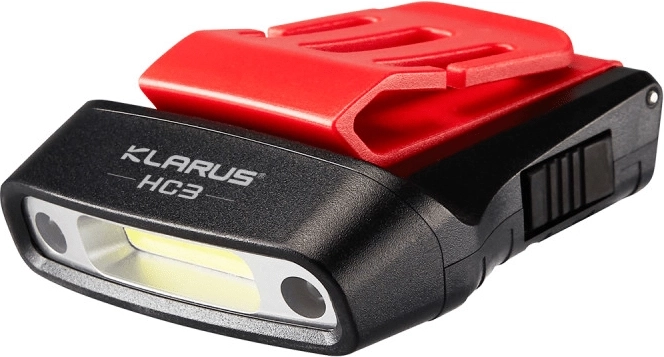Klarus HC3 Red – rechargeable headlamp with motion sensor, 100 lm