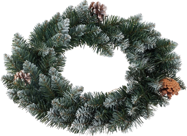 Decoratieve kerstkrans van PVC 40 cm