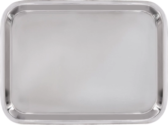 Stainless steel serving tray 39.5 × 27.5 cm - 1 piece