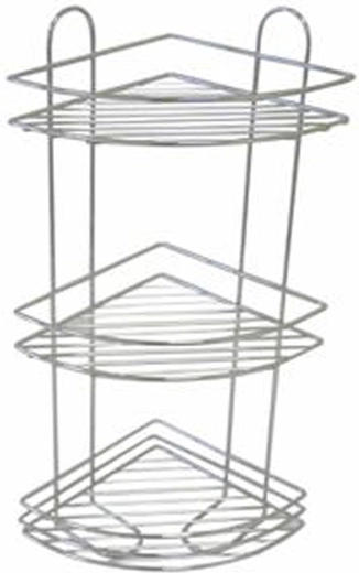 Eck-Badregal Toro, 3-stöckig, 58 × 31 cm