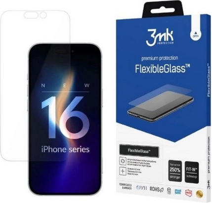 Verre hybride de protection FlexibleGlass pour iPhone 16