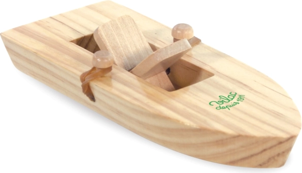 Bateau en bois à propulsion élastique Vilac