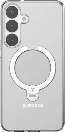 Coque de téléphone Torras Ostand Spin Series pour Samsung S25 transparente