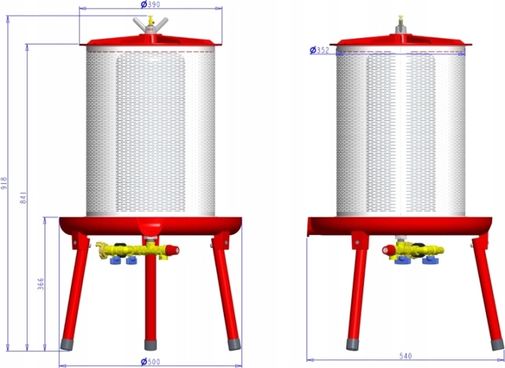 Large 40 L capacity for more fruit per cycle