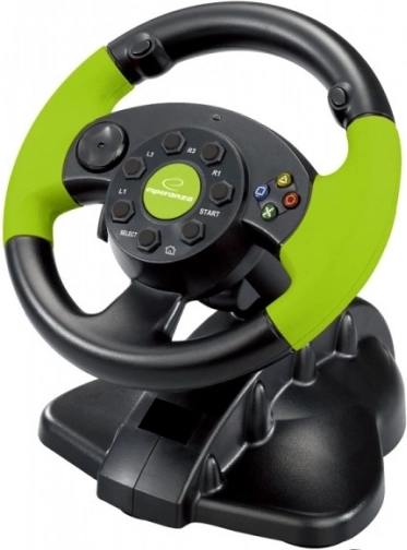 Volant de jeu EG104 avec vibrations pour PC, PS3 et Xbox 360