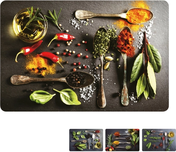 Plastic placemat with spice motif 43.5 × 28.5 cm (mix)