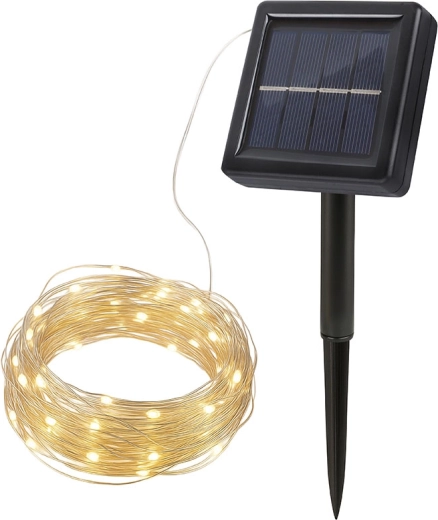 Solight LED-solarlichtsnoer 200 LED 22 m warm wit