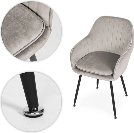 Stable and slim steel legs