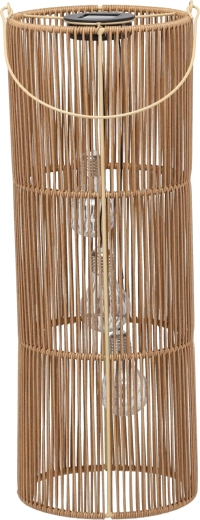 Bruine lantaarn op zonne-energie 57 cm