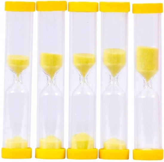 BIGJIGS TOYS Sand Timer – 3 Minutes, Yellow