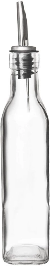 Transparent glass for quantity control