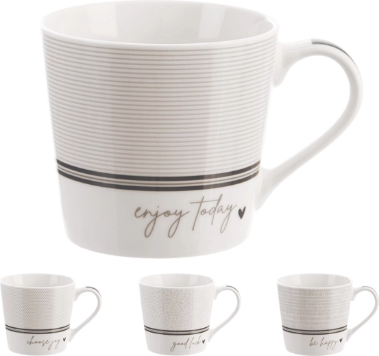 Porcelain mug Linka 0.44 l (assorted designs)