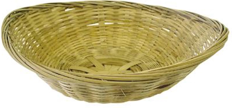 Panier en osier pour pain, ovale, naturel