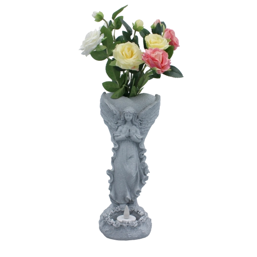 Petit vase pour fleurs directement intégré à la décoration