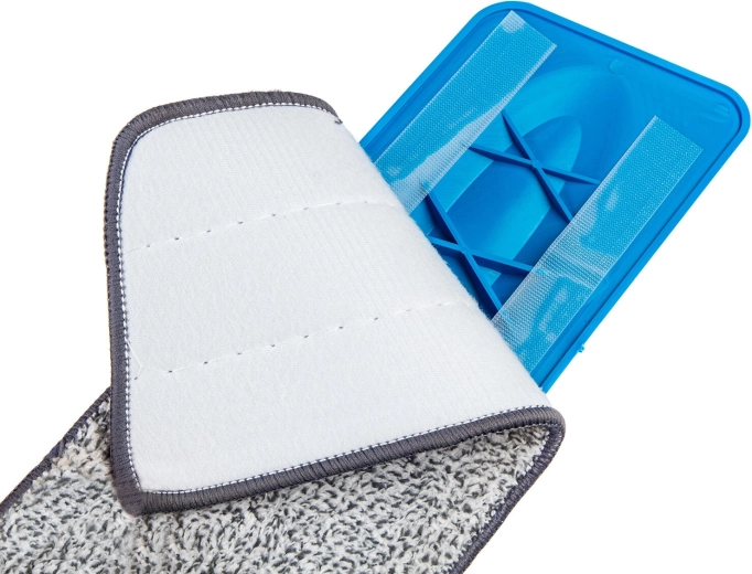 Microfiber pad for gentle yet thorough cleaning